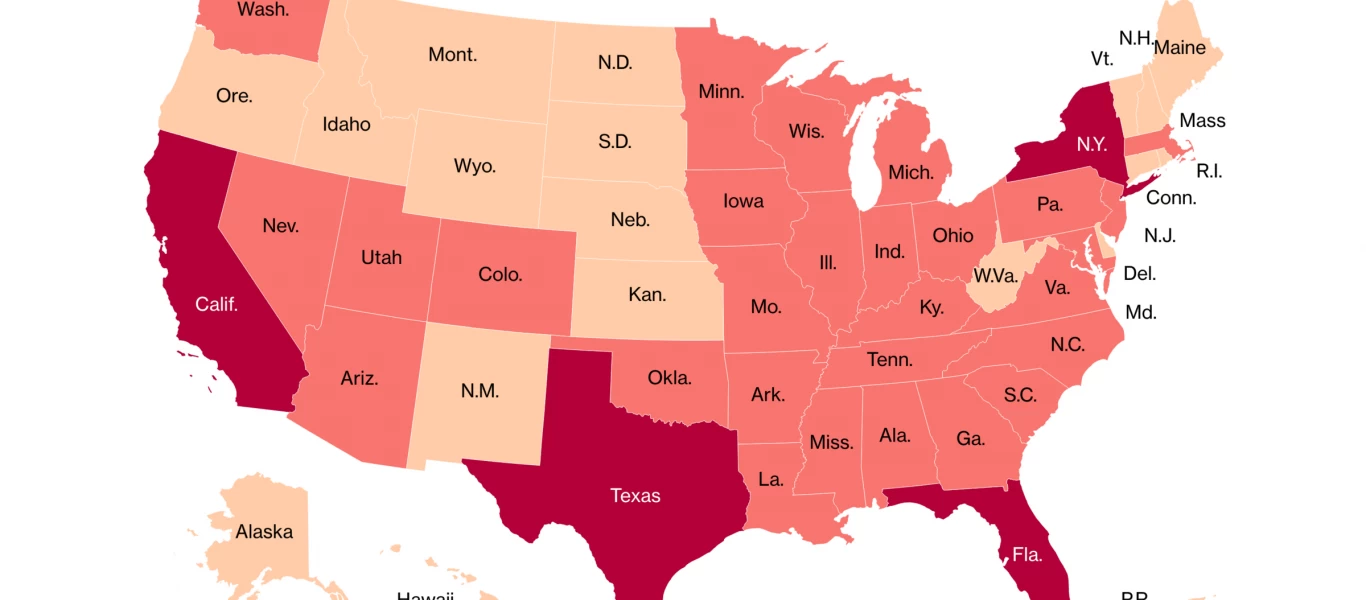 ΗΠΑ: Μειώθηκαν κατά 30% κρούσματα και θάνατοι - Μείωση σε όλη την ήπειρο